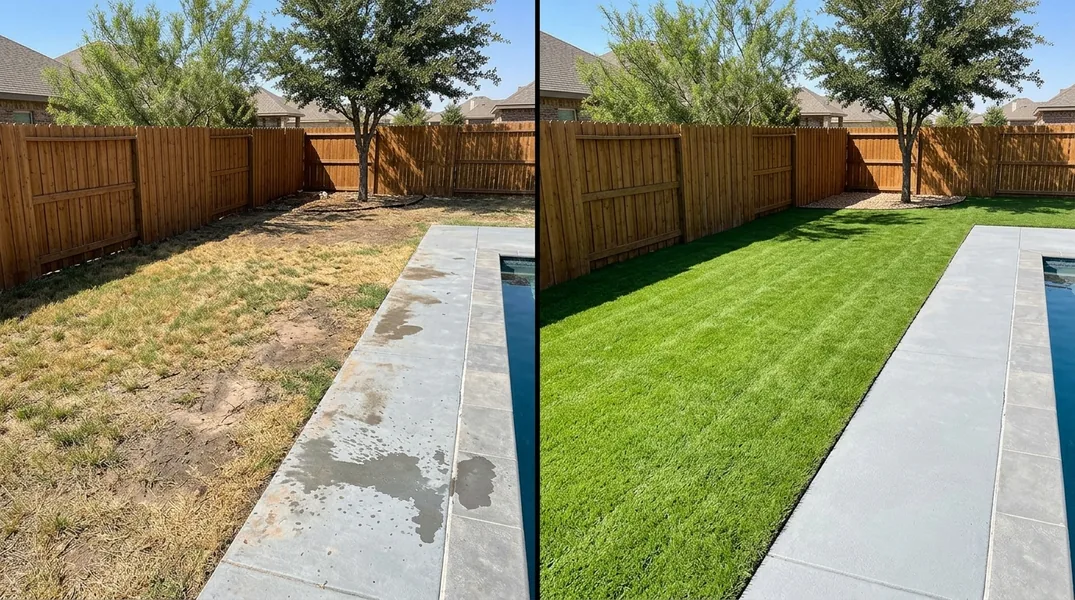 Result artificial grass installation in Midland - Midland Turf Installation