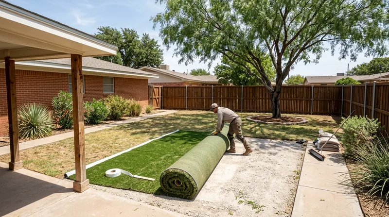 Residential Artificial Grass Installation Midland